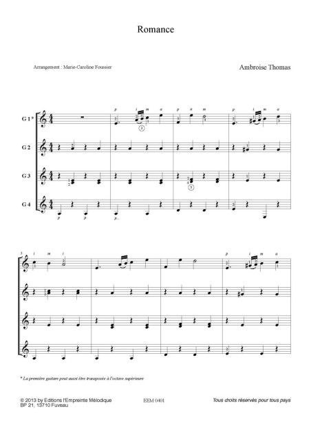 Ambroise Thomas - Romance