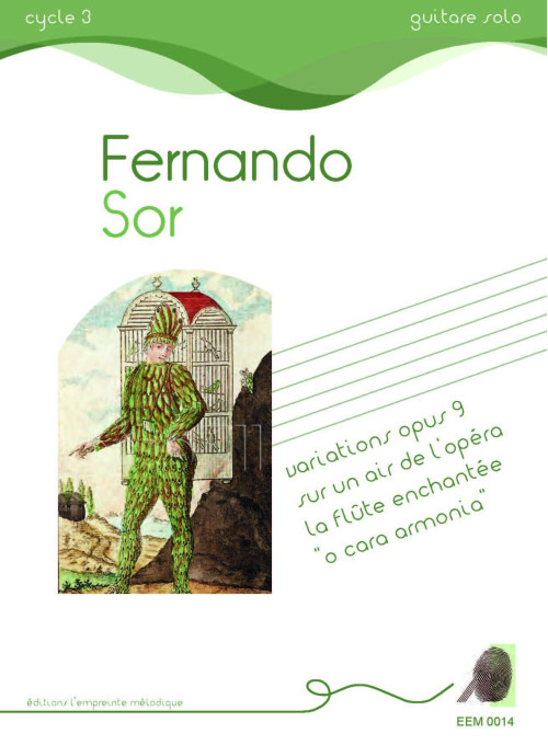 Fernando Sor, variations sur la flûte enchantée, doigtés Arnaud Sans