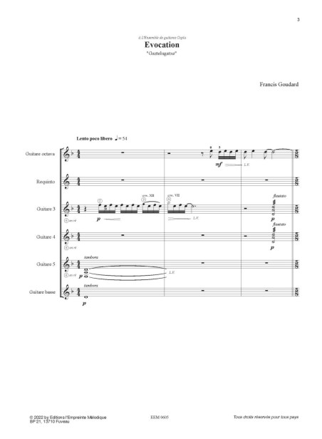 Francis Goudard - Evocation
