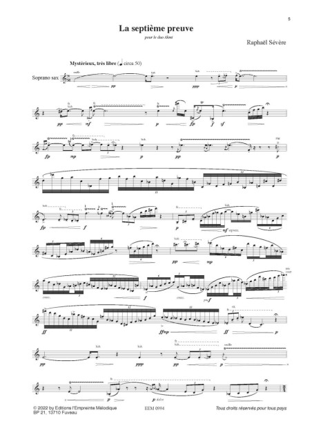 Raphaël Sévère - La septième preuve