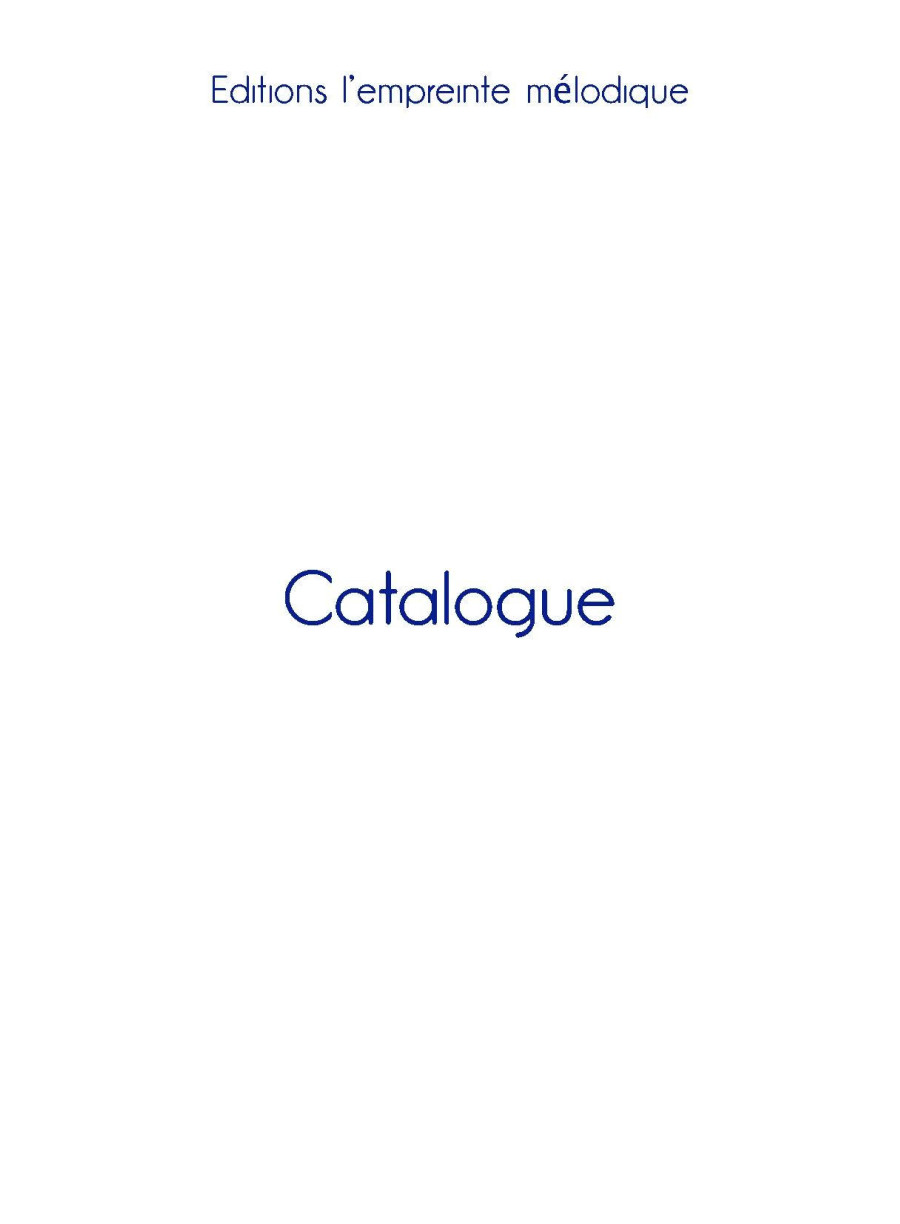 Catalogue Catalogue