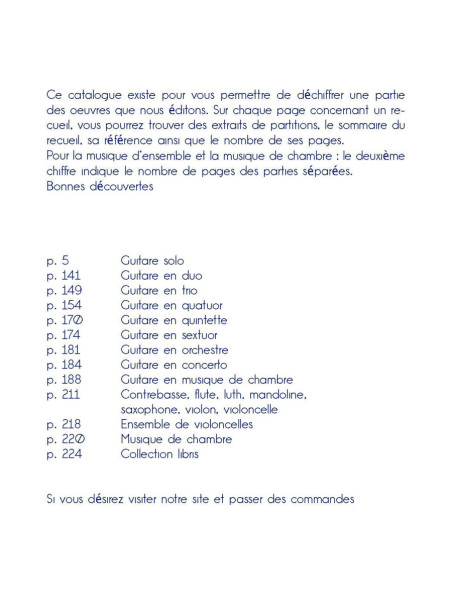 Catalogue