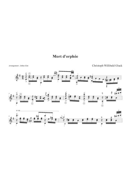 Christoph Willibald Gluck - Mort d'Orphée