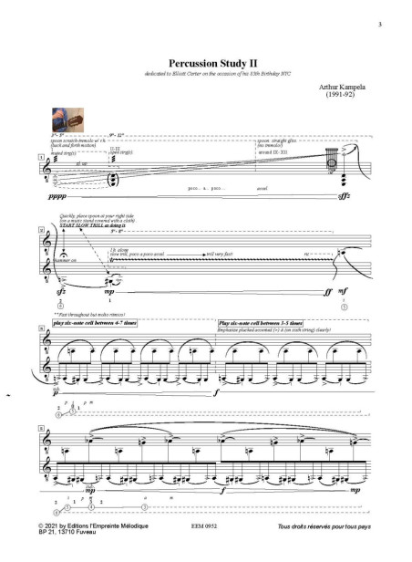 Arthur Kampela - Percussion study II PDF