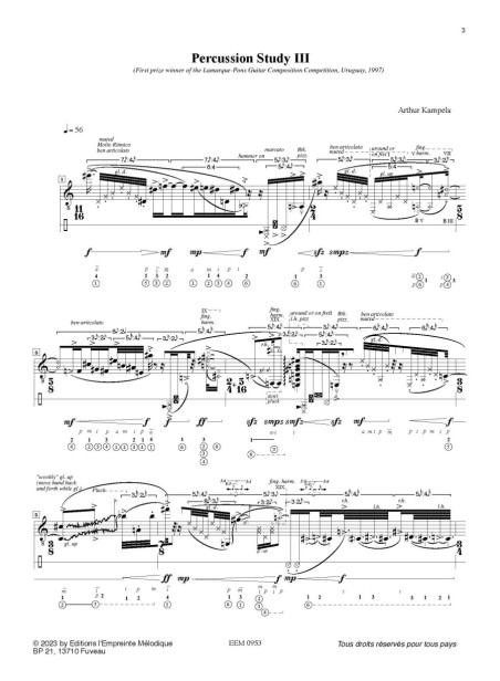 Arthur Kampela - Percussion study III PDF