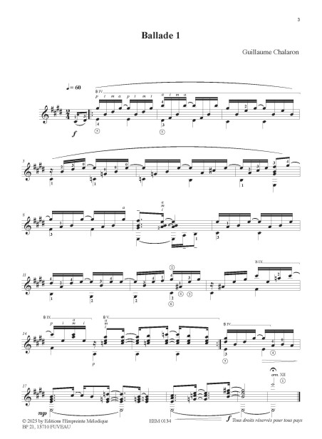 Guillaume Chalaron - Ballades PDF