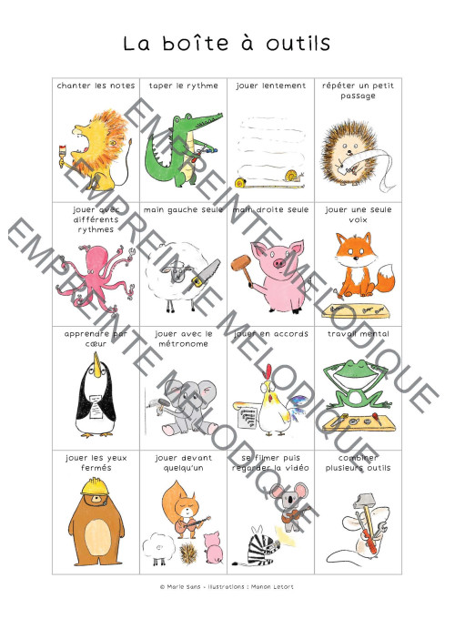 Sans Marie - La boite à outils