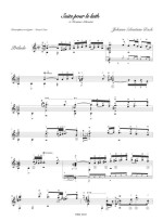 Jean-Sebastien Bach - suite n°3 pour luth BWV 995 PDF