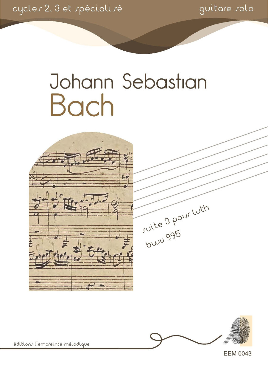 Jean-Sebastien Bach - suite n°3 pour luth BWV 995 PDF