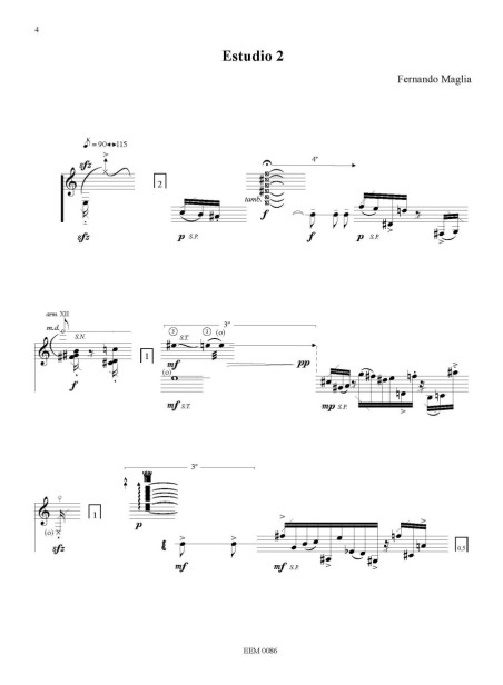 Fernando Maglia - 12 études 1er cahier