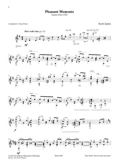 Scott Joplin - Trois valses