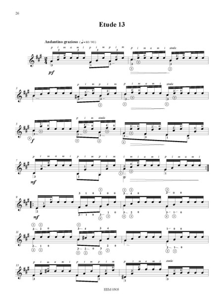 Matteo Carcassi - 25 Etudes mélodiques et progressives