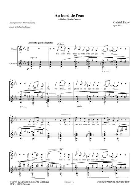 Gabriel Faure - Cinq mélodies