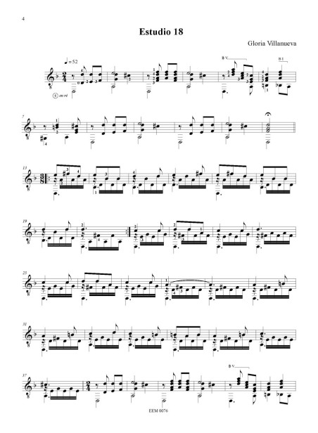 Gloria Villanueva - 30 études  2ème cahier