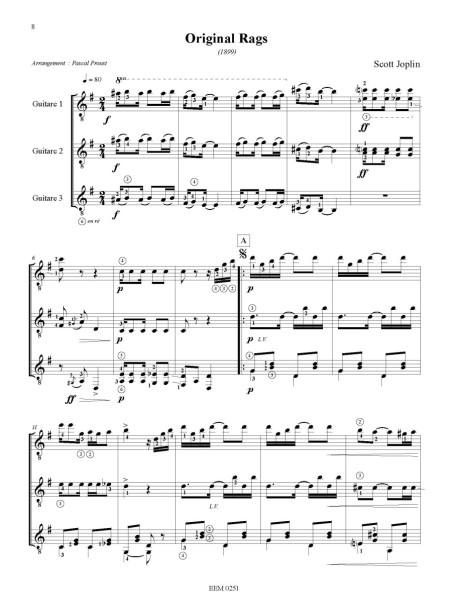 Scott Joplin - trois ragtimes