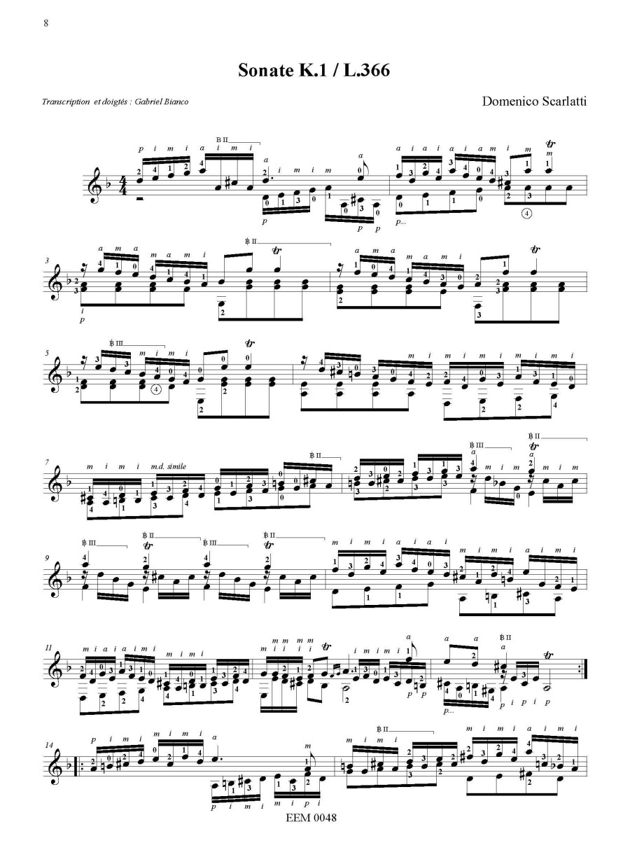 Domenico Scarlatti - cinq Sonates