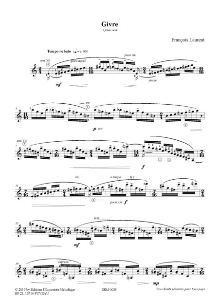François Laurent - soloduos hivernaux